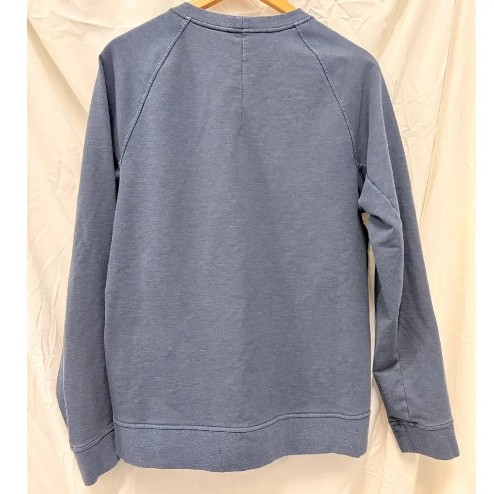 Lululemon City Sweat Crew Heathered True Navy Medium Loungwear Cozy‎ Warm